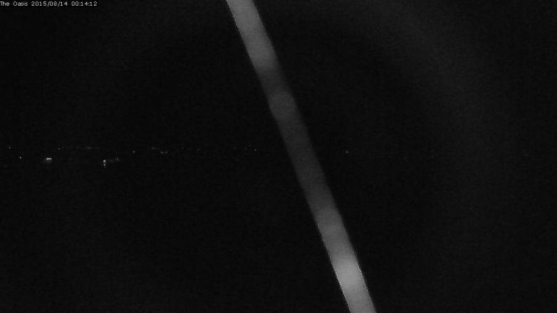 Lake Travis webcam, August 13, 2015 11:20 PM CT