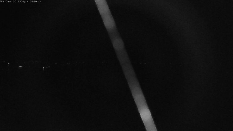 Lake Travis webcam, August 13, 2015 11:40 PM CT