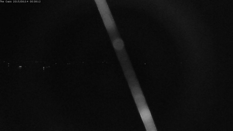 Lake Travis webcam, August 13, 2015 11:45 PM CT