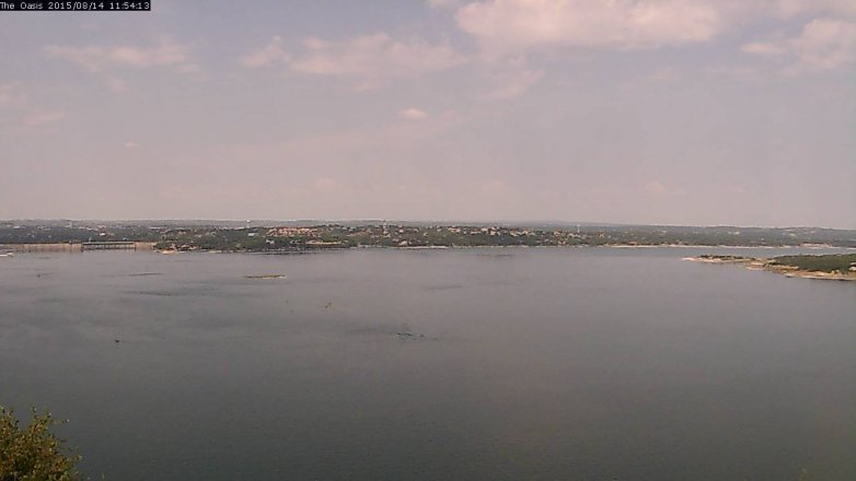 Lake Travis webcam, August 14, 2015 11:00 AM CT