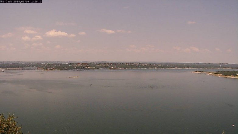 Lake Travis webcam, August 14, 2015 11:35 AM CT