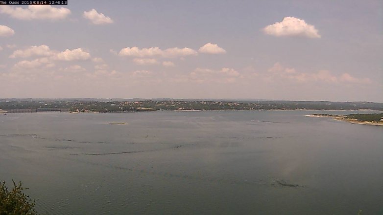 Lake Travis webcam, August 14, 2015 11:55 AM CT