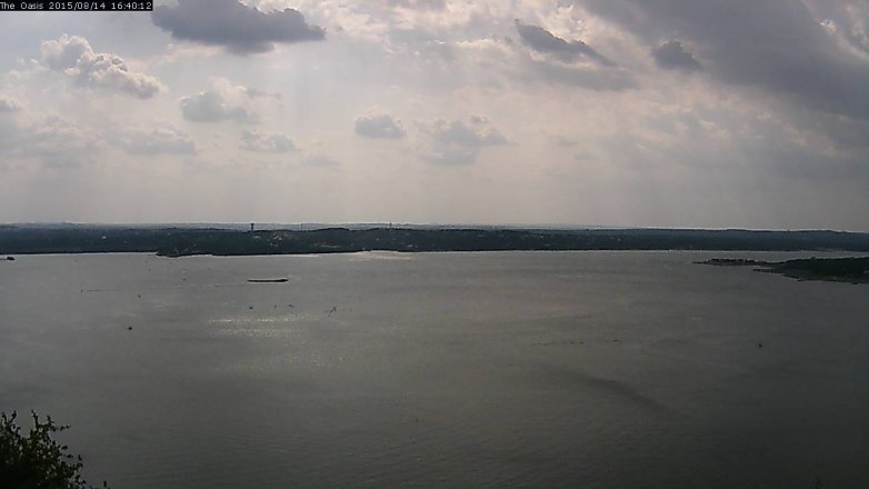 Lake Travis webcam, August 14, 2015 3:45 PM CT