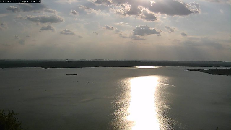 Lake Travis webcam, August 14, 2015 5:45 PM CT