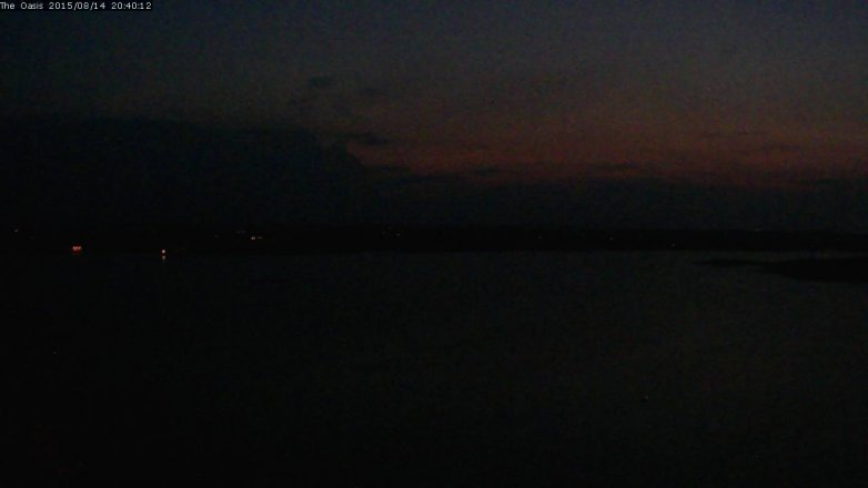 Lake Travis webcam, August 14, 2015 7:45 PM CT