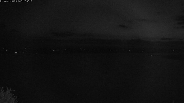 Lake Travis webcam, August 15, 2015 7:55 PM CT