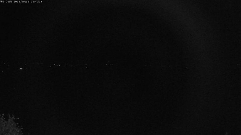 Lake Travis webcam, August 15, 2015 10:45 PM CT