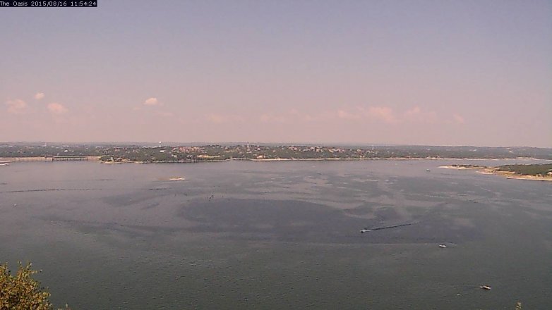Lake Travis webcam, August 16, 2015 11:00 AM CT