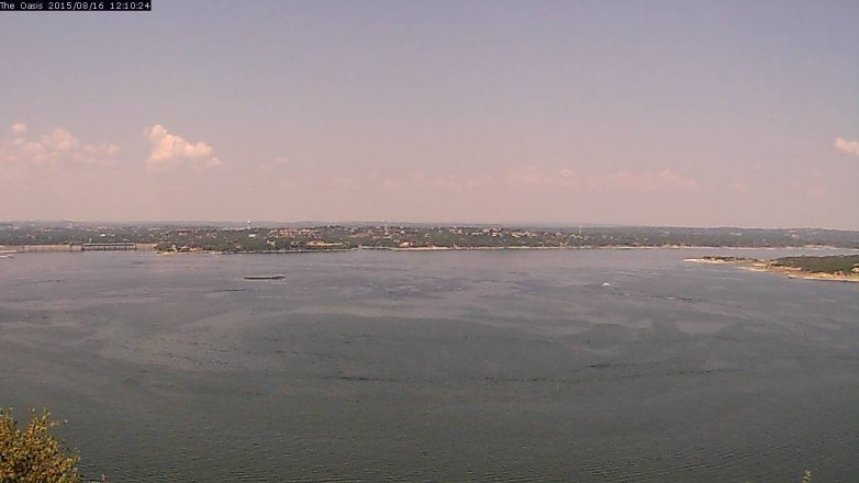 Lake Travis webcam, August 16, 2015 11:15 AM CT