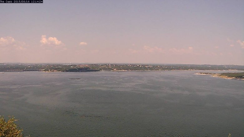 Lake Travis webcam, August 16, 2015 11:20 AM CT