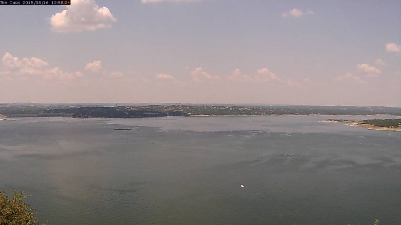 Lake Travis webcam, August 16, 2015 12:05 PM CT