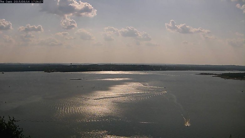 Lake Travis webcam, August 16, 2015 4:35 PM CT