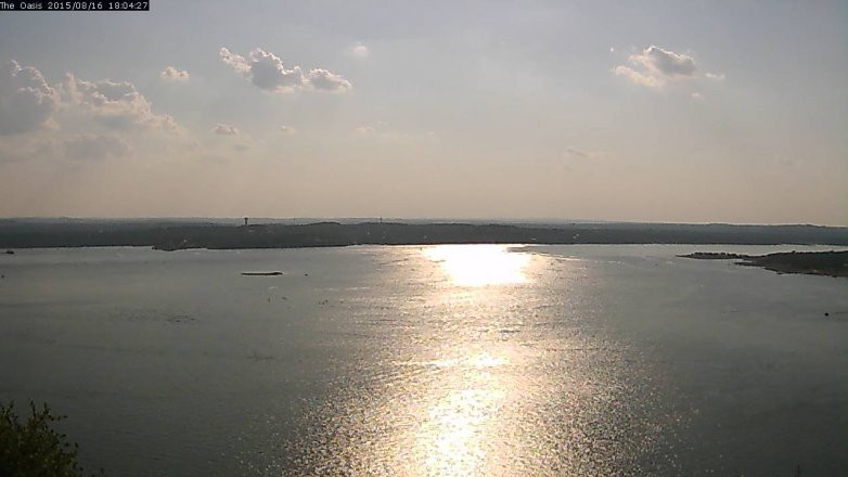 Lake Travis webcam, August 16, 2015 5:10 PM CT