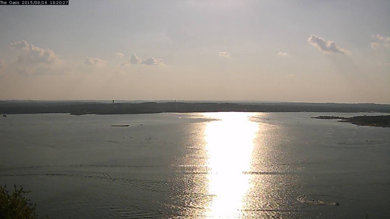 Lake Travis webcam, August 16, 2015 5:25 PM CT