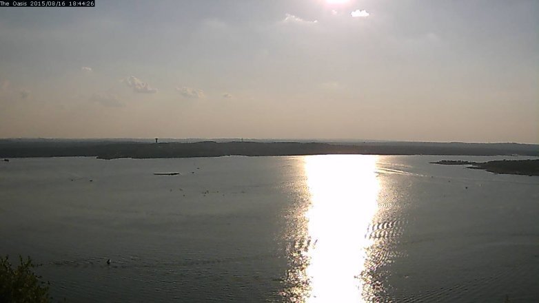 Lake Travis webcam, August 16, 2015 5:50 PM CT