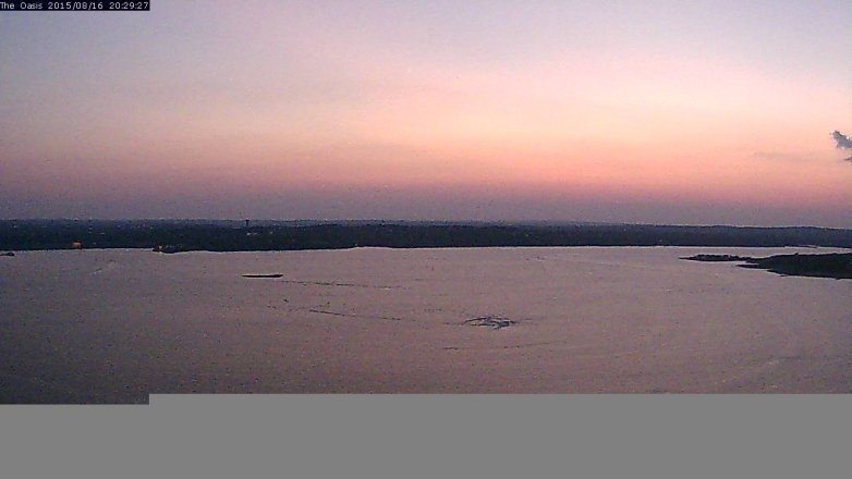 Lake Travis webcam, August 16, 2015 7:35 PM CT