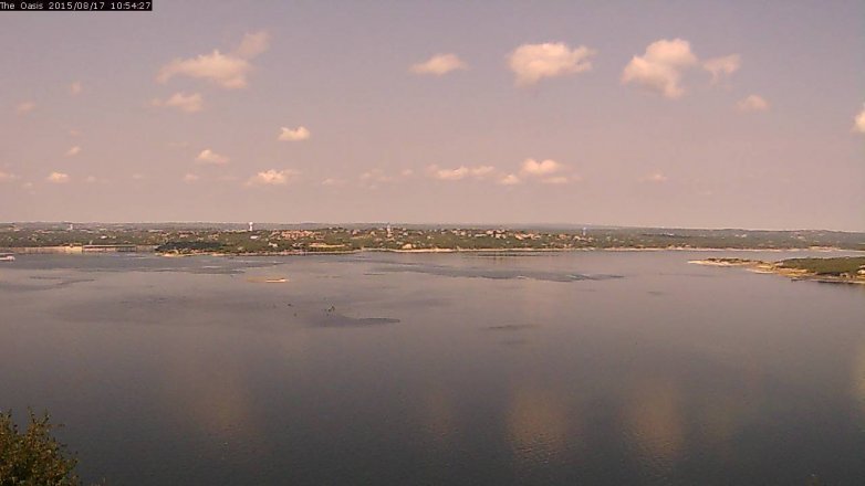 Lake Travis webcam, August 17, 2015 10:00 AM CT