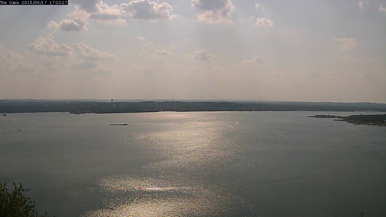 Lake Travis webcam, August 17, 2015 4:30 PM CT