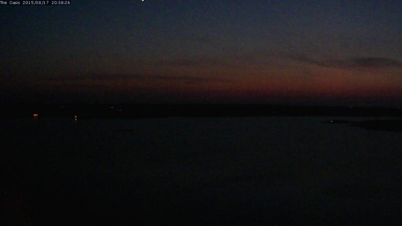 Lake Travis webcam, August 17, 2015 7:45 PM CT