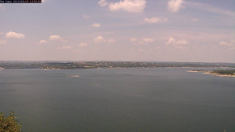 Lake Travis webcam, August 18, 2015 12:00 PM CT