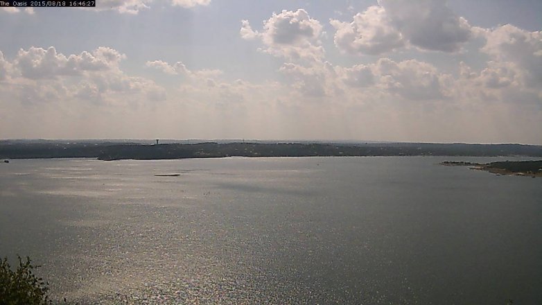Lake Travis webcam, August 18, 2015 3:50 PM CT