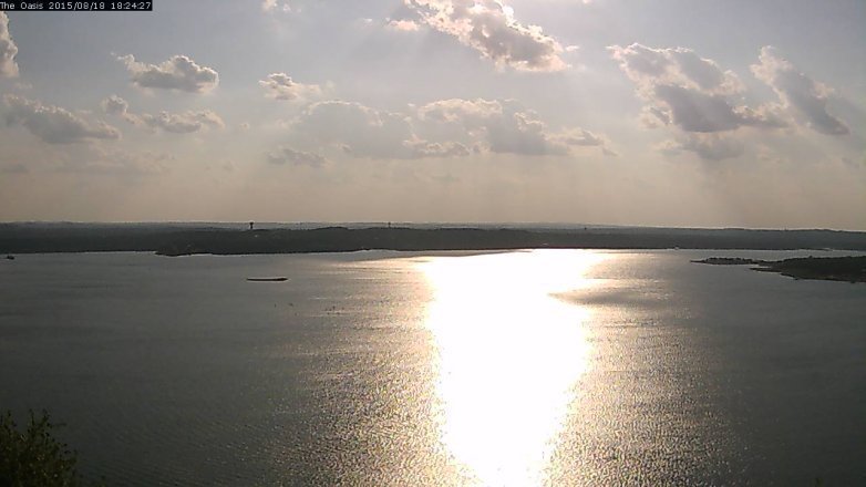 Lake Travis webcam, August 18, 2015 5:30 PM CT