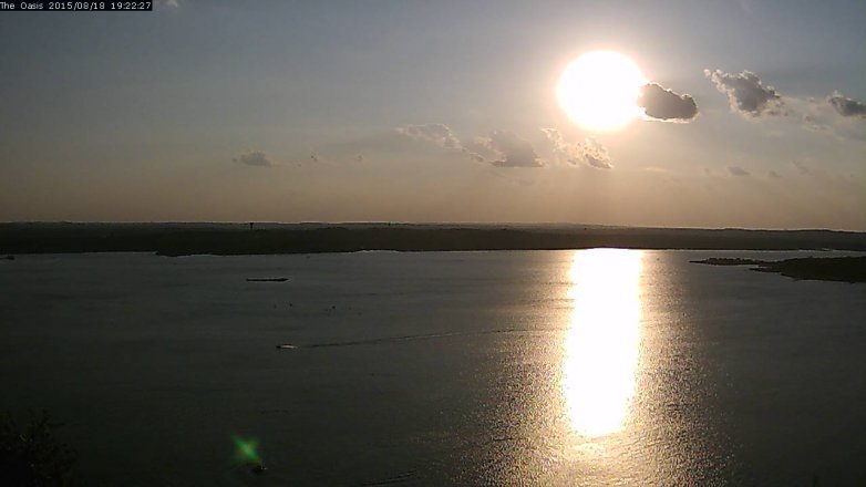 Lake Travis webcam, August 18, 2015 6:30 PM CT