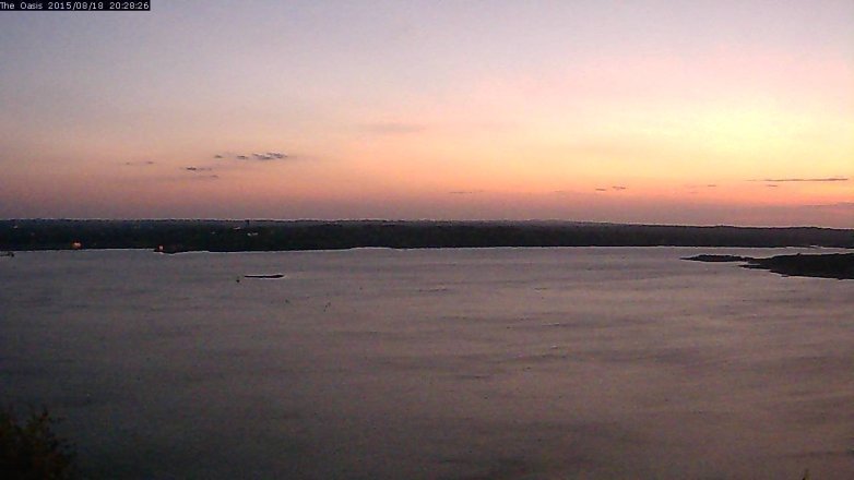 Lake Travis webcam, August 18, 2015 7:35 PM CT