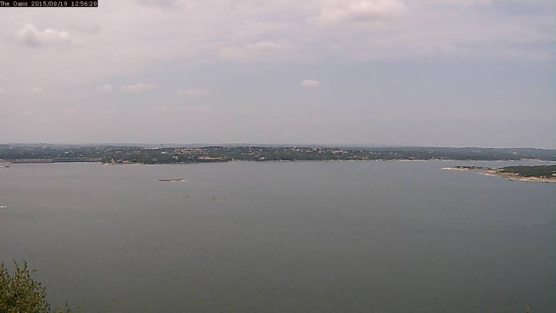Lake Travis webcam, August 19, 2015 12:00 PM CT