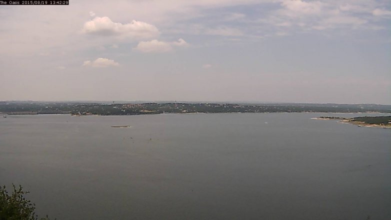 Lake Travis webcam, August 19, 2015 12:50 PM CT
