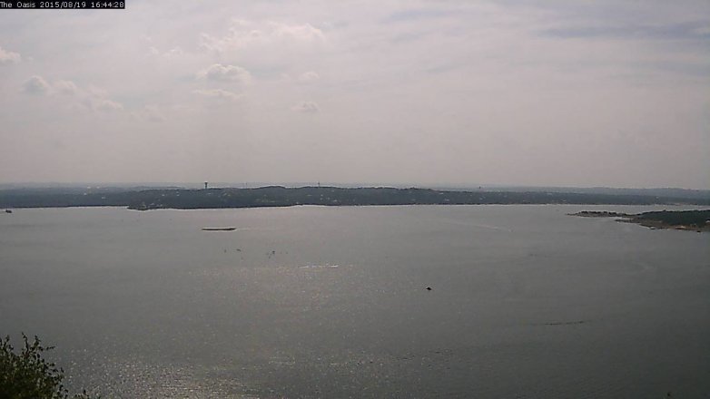 Lake Travis webcam, August 19, 2015 3:50 PM CT