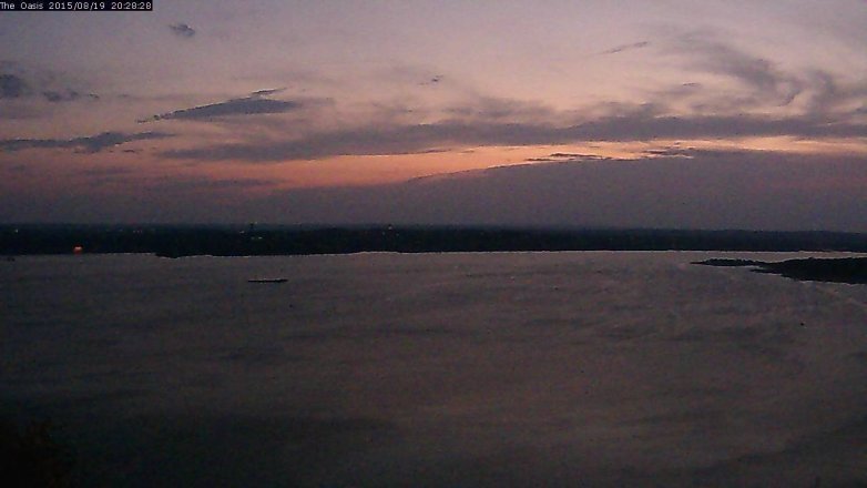 Lake Travis webcam, August 19, 2015 7:35 PM CT