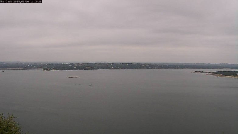 Lake Travis webcam, August 20, 2015 10:15 AM CT