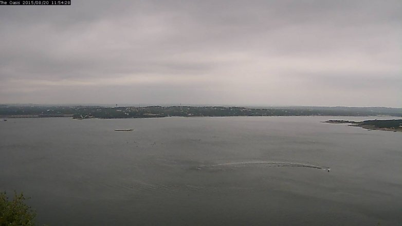 Lake Travis webcam, August 20, 2015 11:00 AM CT