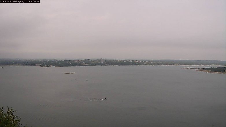 Lake Travis webcam, August 20, 2015 11:15 AM CT