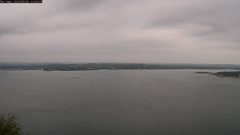 Lake Travis webcam, August 20, 2015 11:35 AM CT