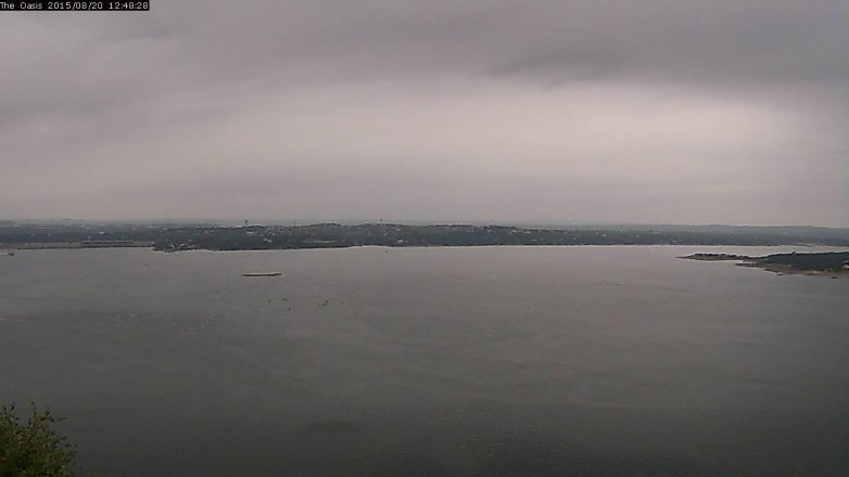 Lake Travis webcam, August 20, 2015 11:55 AM CT
