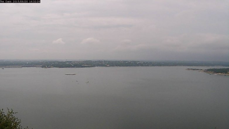 Lake Travis webcam, August 20, 2015 3:40 PM CT