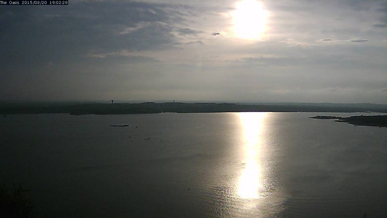 Lake Travis webcam, August 20, 2015 6:10 PM CT