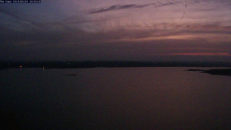 Lake Travis webcam, August 20, 2015 7:35 PM CT