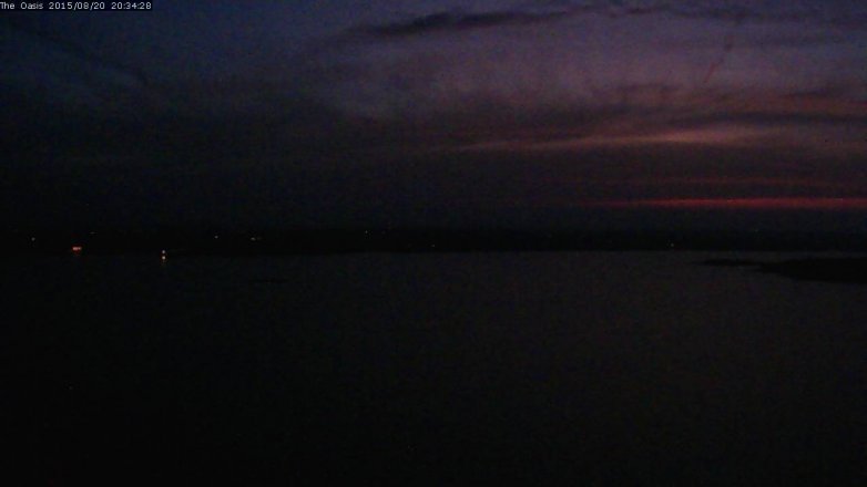 Lake Travis webcam, August 20, 2015 7:40 PM CT