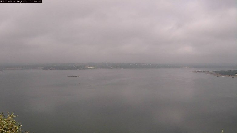 Lake Travis webcam, August 21, 2015 9:10 AM CT