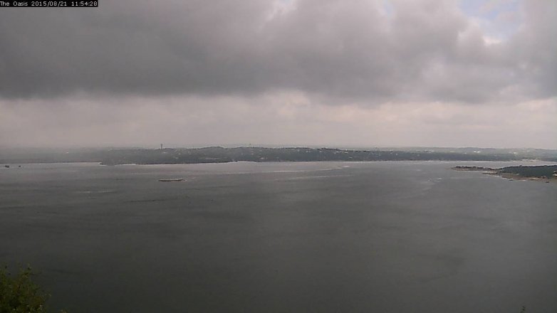 Lake Travis webcam, August 21, 2015 11:00 AM CT