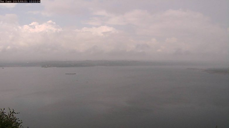 Lake Travis webcam, August 21, 2015 11:30 AM CT