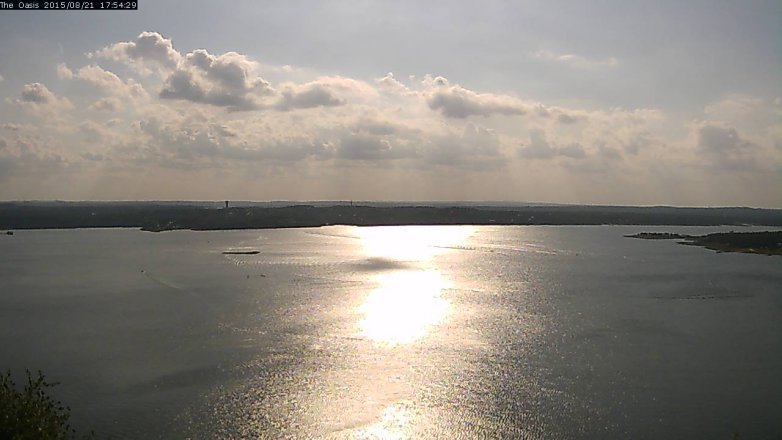 Lake Travis webcam, August 21, 2015 5:00 PM CT