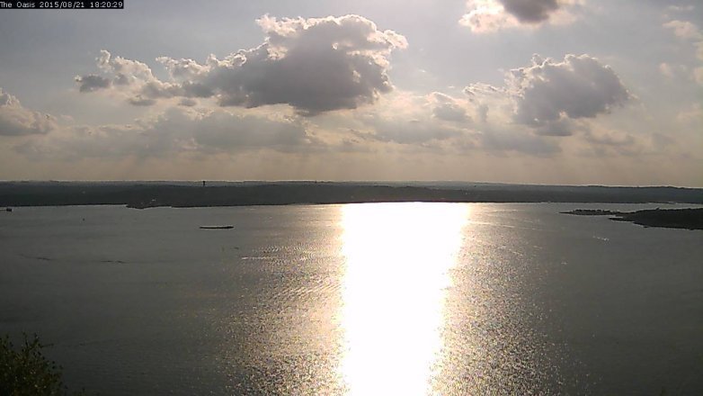 Lake Travis webcam, August 21, 2015 5:25 PM CT