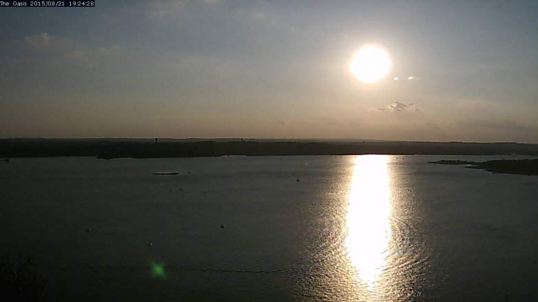 Lake Travis webcam, August 21, 2015 6:30 PM CT