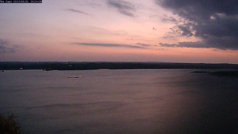 Lake Travis webcam, August 21, 2015 7:30 PM CT