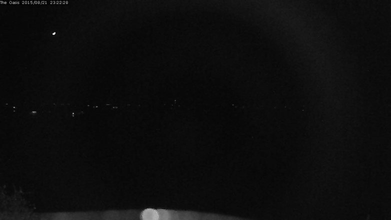 Lake Travis webcam, August 21, 2015 10:30 PM CT