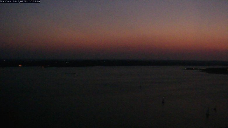 Lake Travis webcam, August 22, 2015 7:35 PM CT